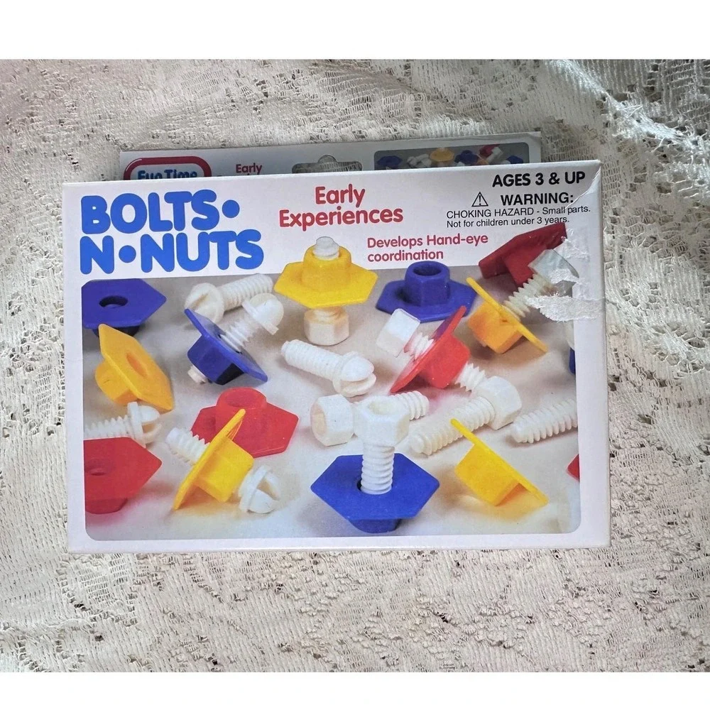 Fun Time Early Experiences Bolts N‎ Nuts Building Toy Set Ages 3+ Hand-Eye Coord